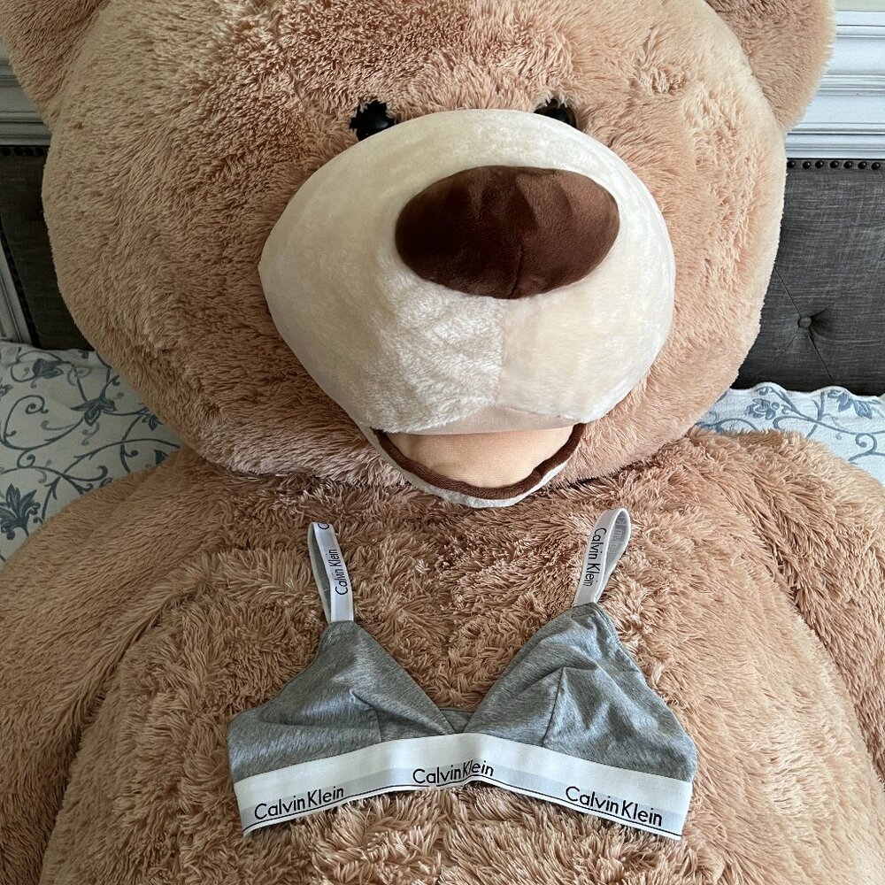 Calvin Klein Modern Cotton Bralette w/ Adjustable Straight/Crossback Straps